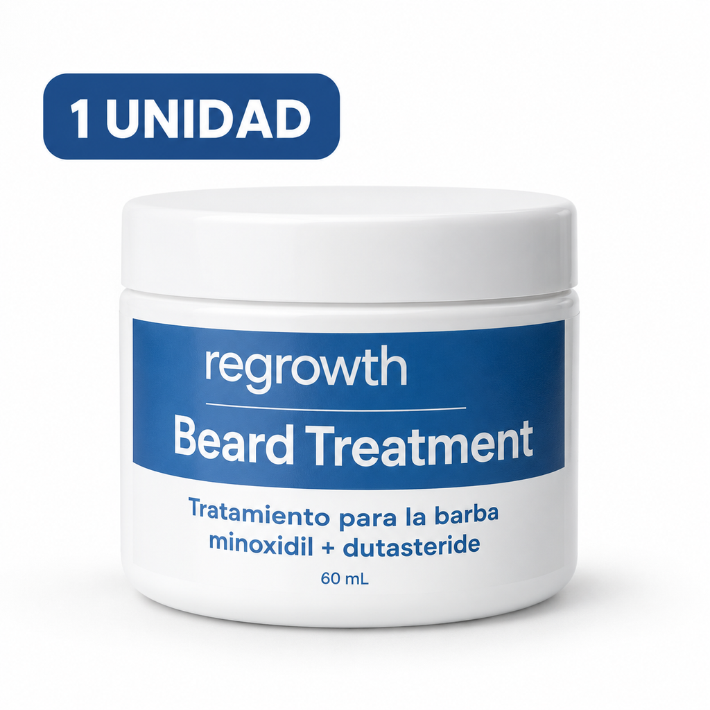 Regrowth Beard Treatment · Minoxidil 20% + Dutasteride